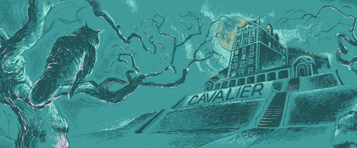 Illustration of The Cavalier Hotel marked 