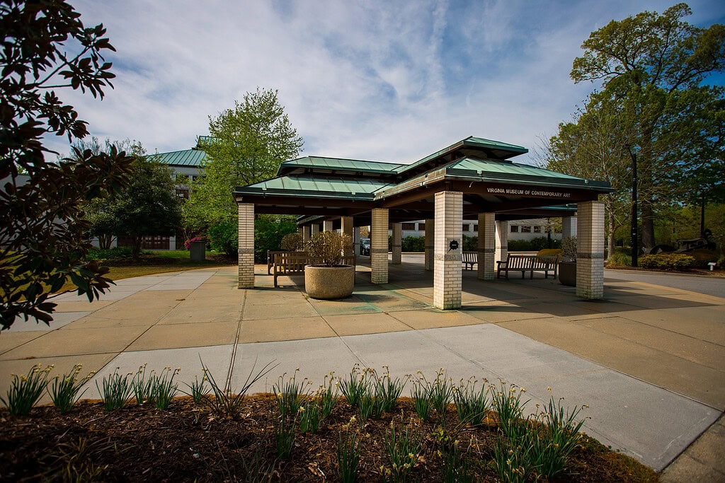 Exterior of the Virginia Museum of Contemporary Art (MoCA)